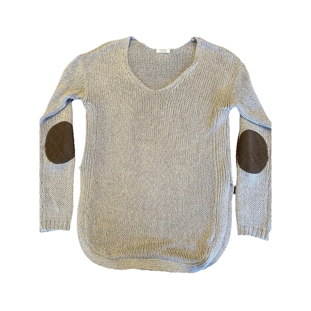 Harper Heritage Womens Open Knit Pullover Elbow Patch Sweater Size M